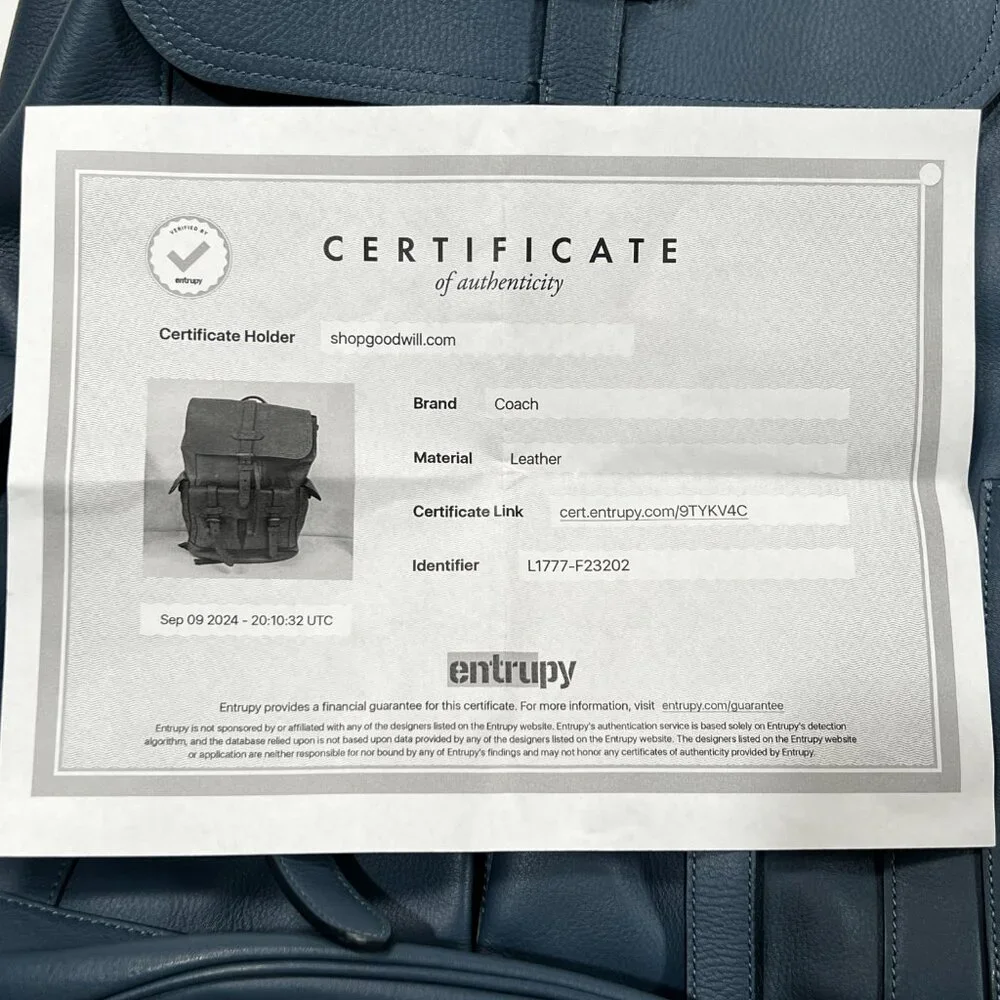 Coach‎ Hudson Leather Backpack Teal Blue Bucket School Work Briefcase Office